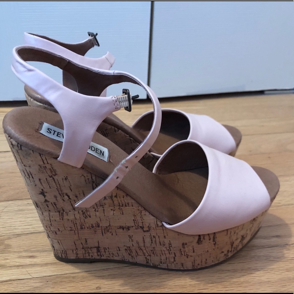 Steve Madden Pink Wedges-CLEANED AND SANITIZED